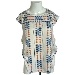 Bcbgmaxazria Maye Flutter‎ Sleeve Print top